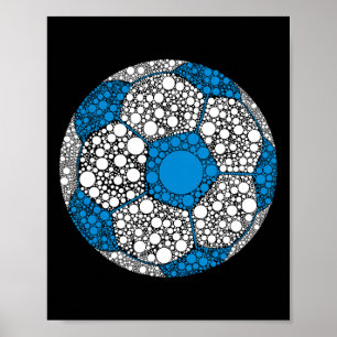 Glad prickdag 2025 Polka Dot Fotboll Byll Lover Po Poster