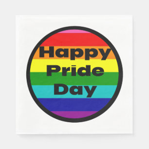 Glad Pride-dagen Regnbåge HBTQ Festartiklar Pappersservett