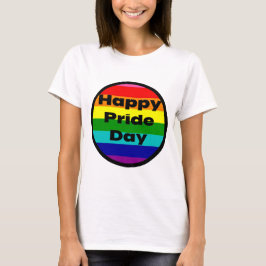 Glad Pride-dagen Regnbågs- LGBTQ-firande T Shirt