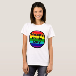 Glad Pride-dagen Regnbågs- LGBTQ-firande T Shirt