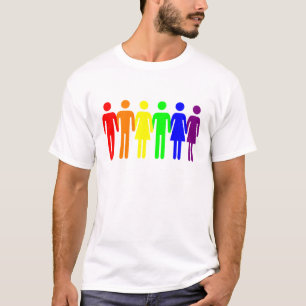 Glad pride för familjregnbåge GLBT Tröja