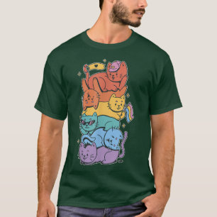 Glad Pride HBTQ söt Katt Husdjur Pride Månad T Shirt
