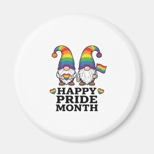 Glad Pride Månad Gnome Vintage Regnbåge Tröja_1 Magnet