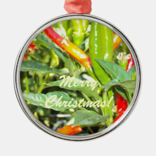 Glad prydnad för julChilipeppar Julgransprydnad Metall