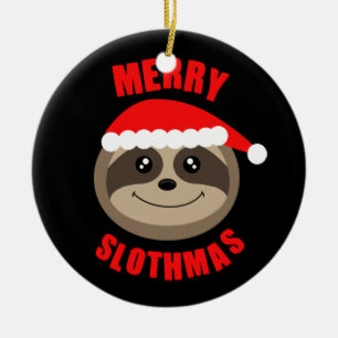 Glad prydnad för julgran för Slothmas Julgransprydnad Keramik