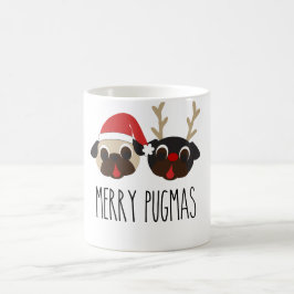 Glad Pugmas julren & Santa mopsmugg Kaffemugg