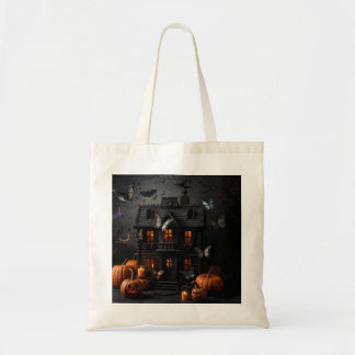 Glad pumpa Halloween-handväskor Tygkasse