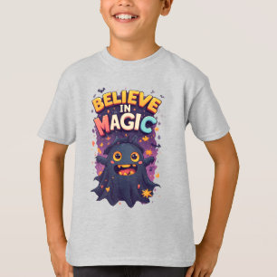 Glad pumpa karaktär med Jack O Lantern-visning T Shirt