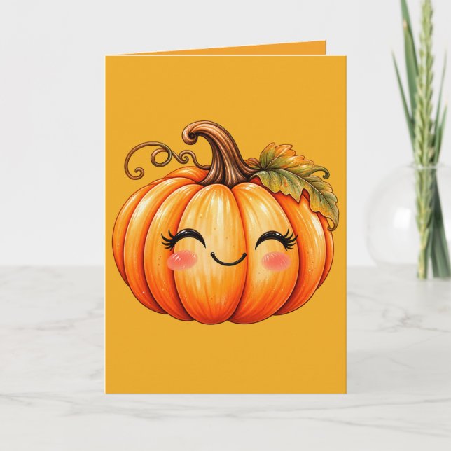 Glad pumpa  kort (Framsida)