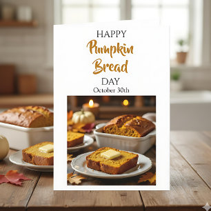 Glad pumpkintårtsdag 30 oktober kort