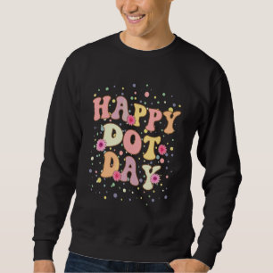 Glad Punkt Dag Internationella Punkt Dag Färgglad Lång Ärmad Tröja