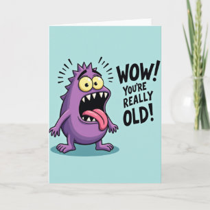 Glad Purpur Monster Kort