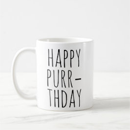 Glad Purr‑födelsedag Kottemne Kaffemugg