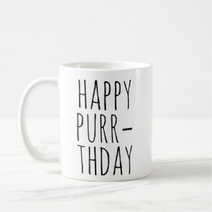 Glad Purr‑födelsedag Kottemne Kaffemugg