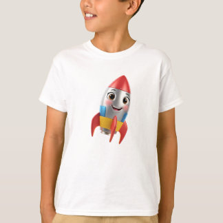 Glad raket 3D T Shirt