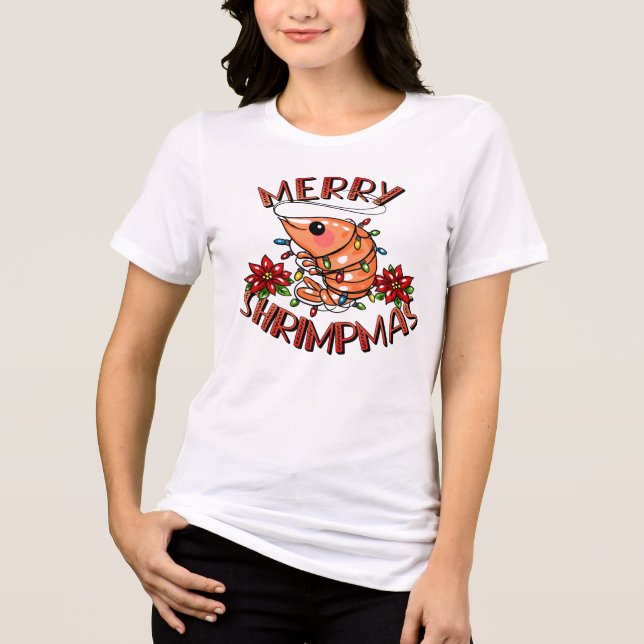 Glad räkmås pun t shirt (Framsida)