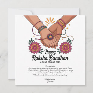 Glad Raksha Bandhan Platt Kort