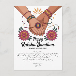 Glad Raksha Bandhan postkort Vykort