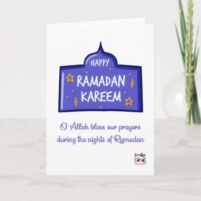 Glad Ramadan Kareem Kort (Framsida)