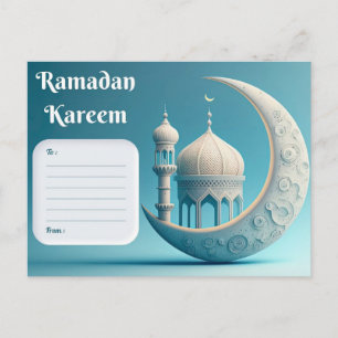 Glad Ramadan Kareem-kort - Digital nedladdning Helg Vykort