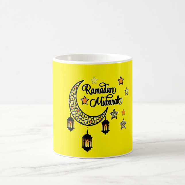 Glad Ramadan Kareem Mubarak Kaffemugg (Center)