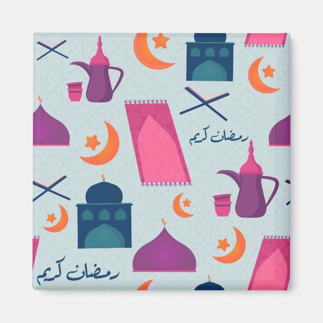 Glad Ramadan-mönster Magnet (Framsidan)