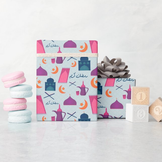 Glad Ramadan-mönster Presentpapper (Baby Shower)