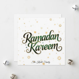 Glad Ramadan Mubarak Ramadan Kareem Guld Muslim Julkort