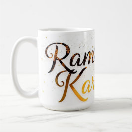 Glad Ramadan Mubarak Ramadan Kareem Guld Muslim Kaffemugg