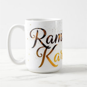 Glad Ramadan Mubarak Ramadan Kareem Guld Muslim Kaffemugg