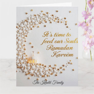 Glad Ramadan Mubarak Ramadan Kareem Vit Muslim Kort
