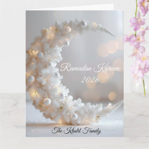 Glad Ramadan Mubarak Ramadan Kareem Vit Muslim Kort