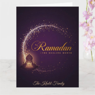 Glad Ramadan Mubarak Ramadan Kareem Vit Muslim Kort