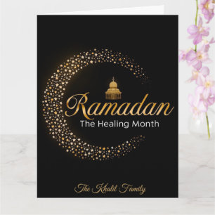 Glad Ramadan Mubarak Ramadan Kareem Vit Muslim Kort