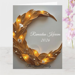 Glad Ramadan Mubarak Ramadan Kareem Vit Muslim Kort