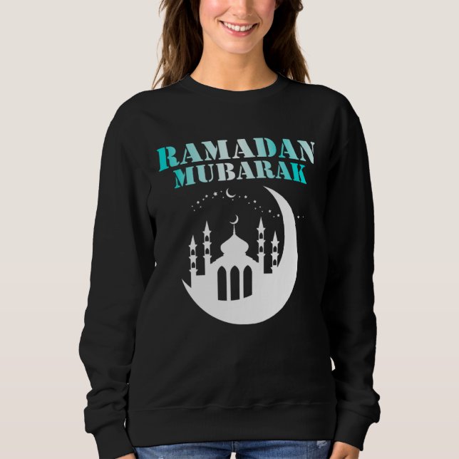 Glad Ramadan  Ramadan Kareem  Ramadan Mubarak Måna T Shirt (Framsida)