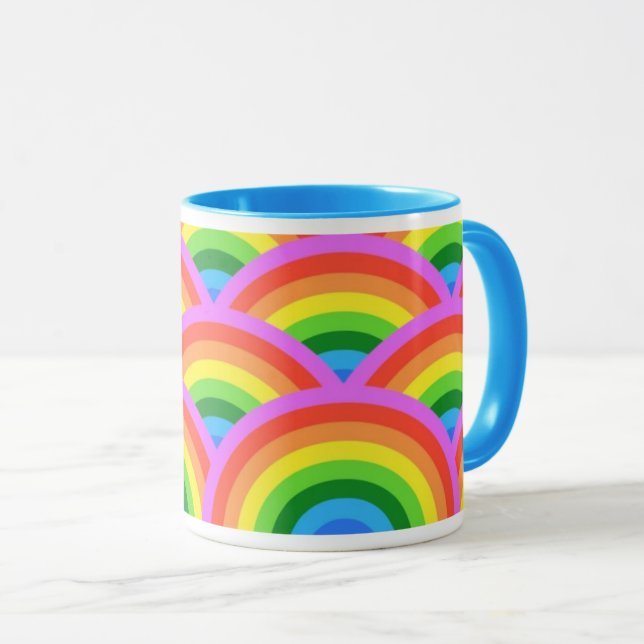 Glad regnbåge mugg (Framsida höger)