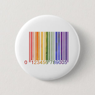Glad regnbågeBarcode 2 Knapp