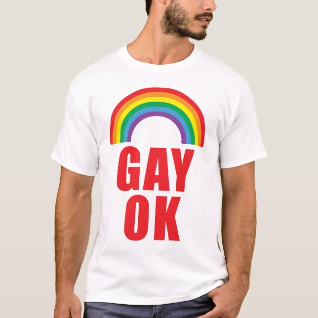 Glad reko prideT-tröja med röd text T Shirt (Framsida)