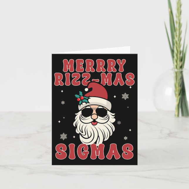 Glad Rizz Mas Sigmas Gen Alpha Mellanstadiet Chri Kort (Framsida)