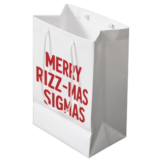 Glad Rizz-Mas Sigmas Snarky jul Rolig  (Framsidan Vinklad)