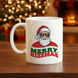 Glad Rizzmas Retro Tomte Roligt Jul Kaffemugg
