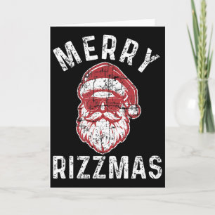Glad Rizzmas Rolig Tomte Rizz Säsongen Rizzler  Kort
