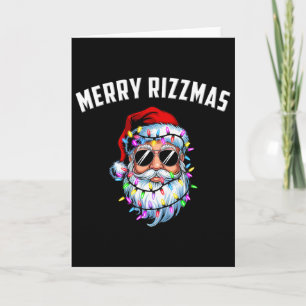Glad Rizzmas Tonåringar Barn Skola Roligt Santa Ju Kort