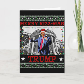 Glad Rizzmas Trump Roligt Humoristisk Trump Dans C Kort