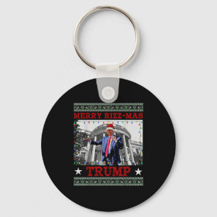 Glad Rizzmas Trump Roligt Humoristisk Trump Dans C Nyckelring