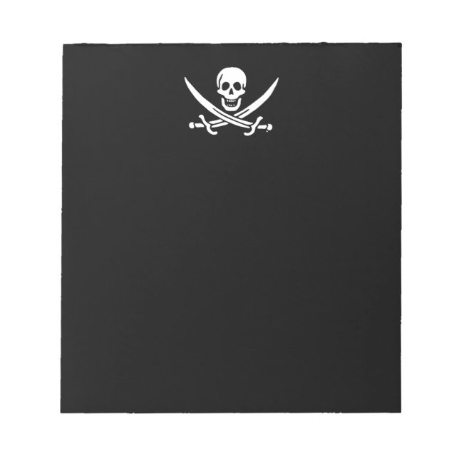 Glad roger piratflagga anteckningsblock (Framsida)