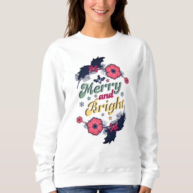 Glad, rolig jul Rolig design T Shirt (Framsida)