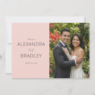 Glad Rosa Elegant Foto Tack Kort