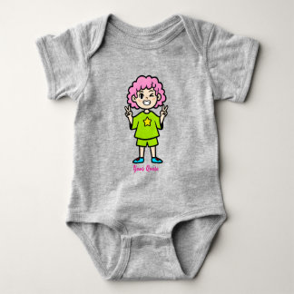 Glad rosa hårseriefigur t shirt